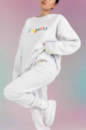 Mayfair EMPATHY ALWAYS Grey Sweatpants as seen on J-LO