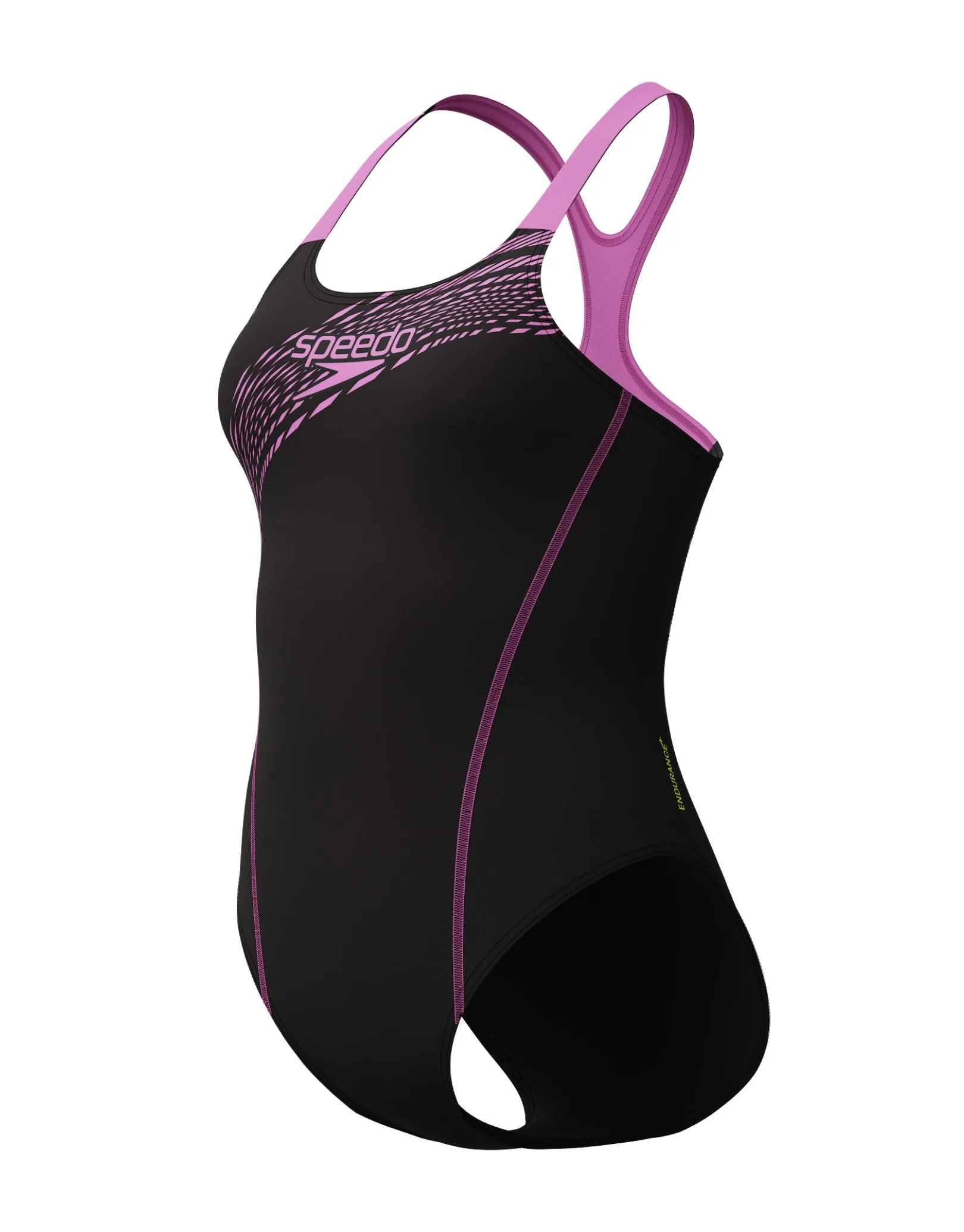 Medley Logo Medalist Swimsuit - Black/Purple
