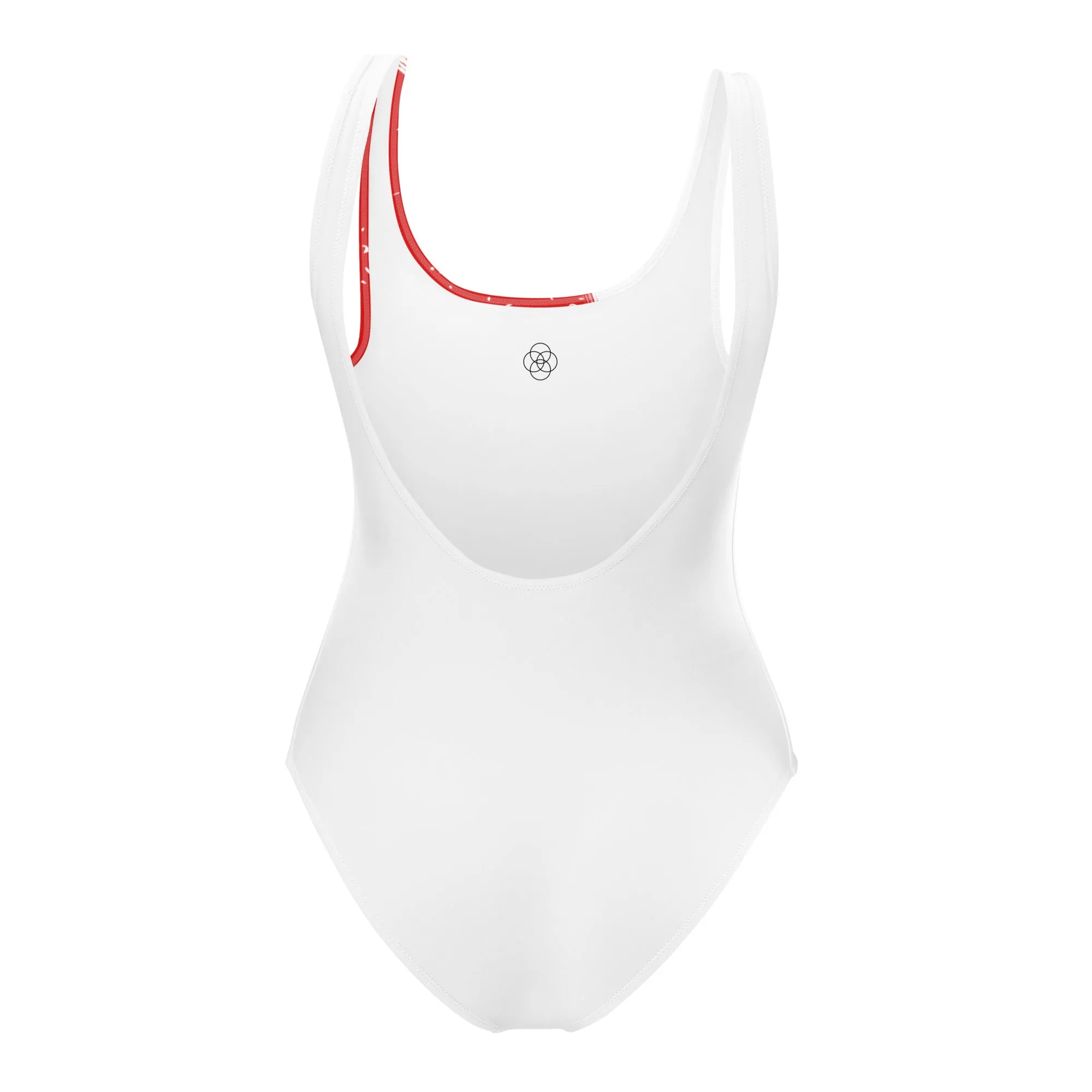 Megumi - Red and white One-Piece Swimsuit