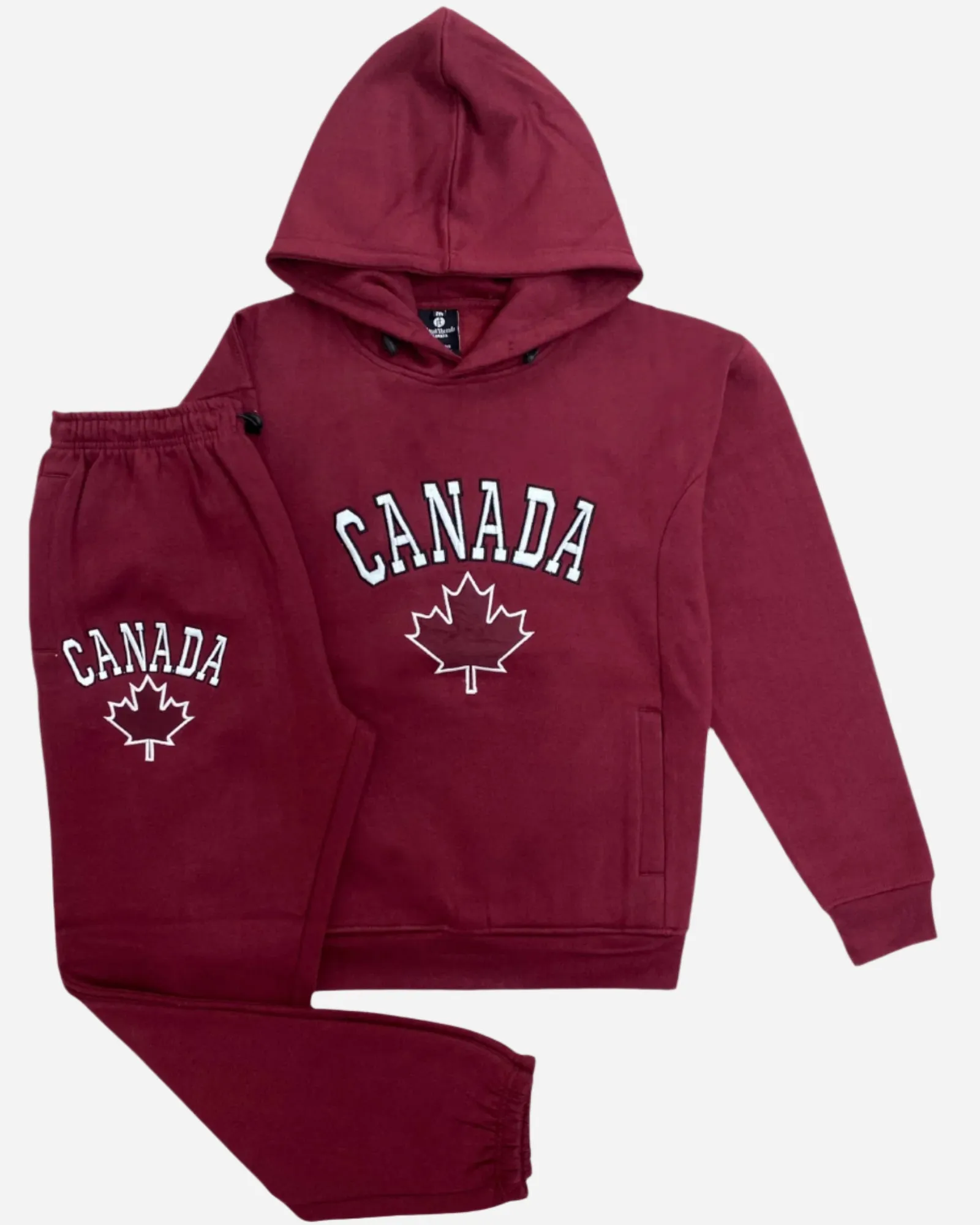 Men Classic Pullover Canada Print Sweatsuit