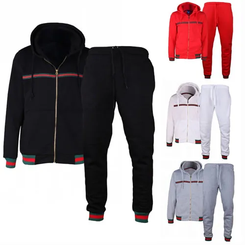 MEN DESIGNER STAR WARM FLEECE SWEATSUIT JOGGER BOTTOM S M L XL 2XL 3XL 4XL 5XL