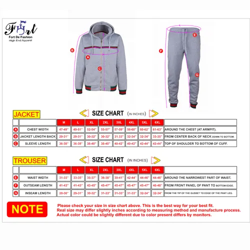 MEN DESIGNER STAR WARM FLEECE SWEATSUIT JOGGER BOTTOM S M L XL 2XL 3XL 4XL 5XL