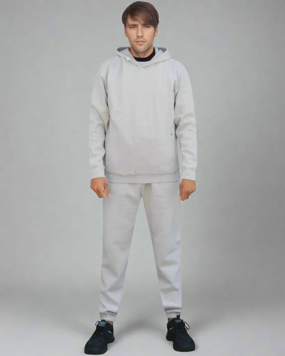Men’s 2-Piece Classic Fleece Suit Pullover Hoodie Heavy Quality Fleece with Sweatpants