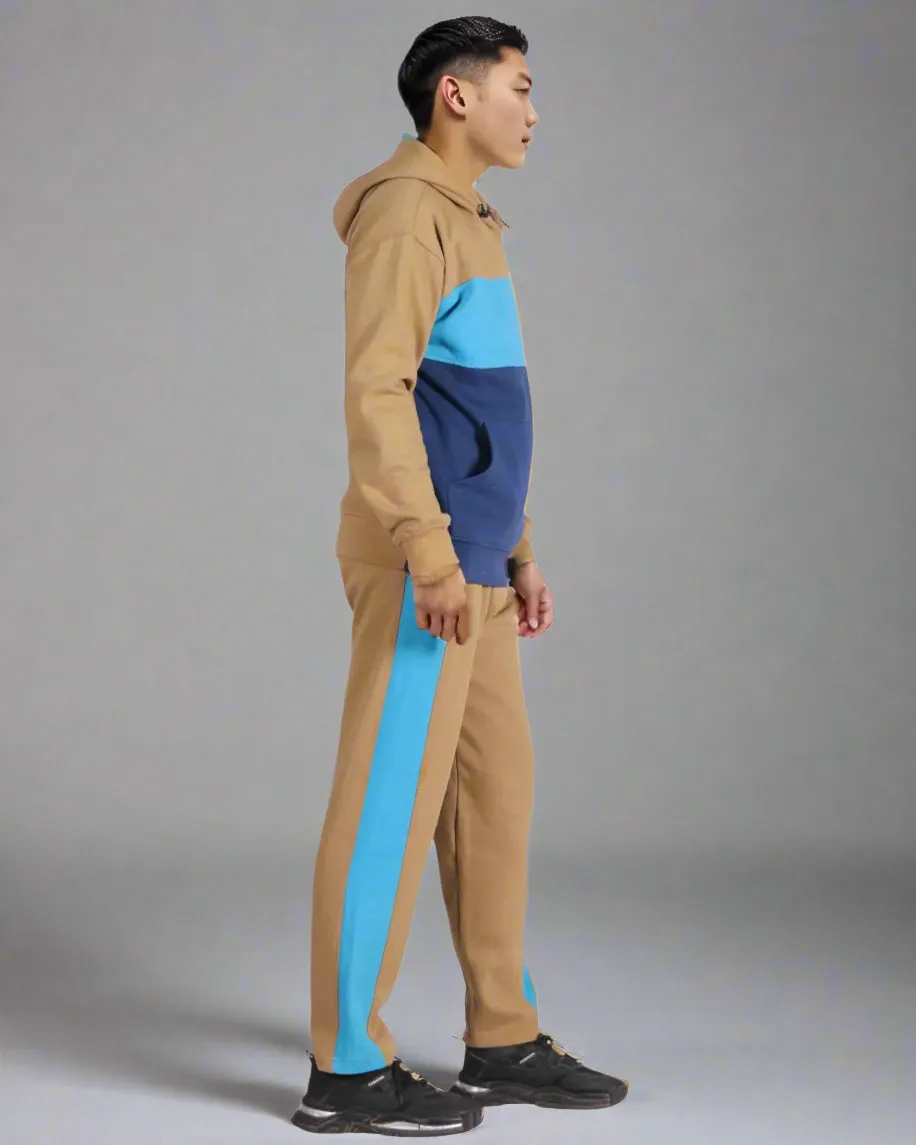 Men’s 2-piece Heavy Duty & matching Sweatpants Pullover Hoodie suit with stand