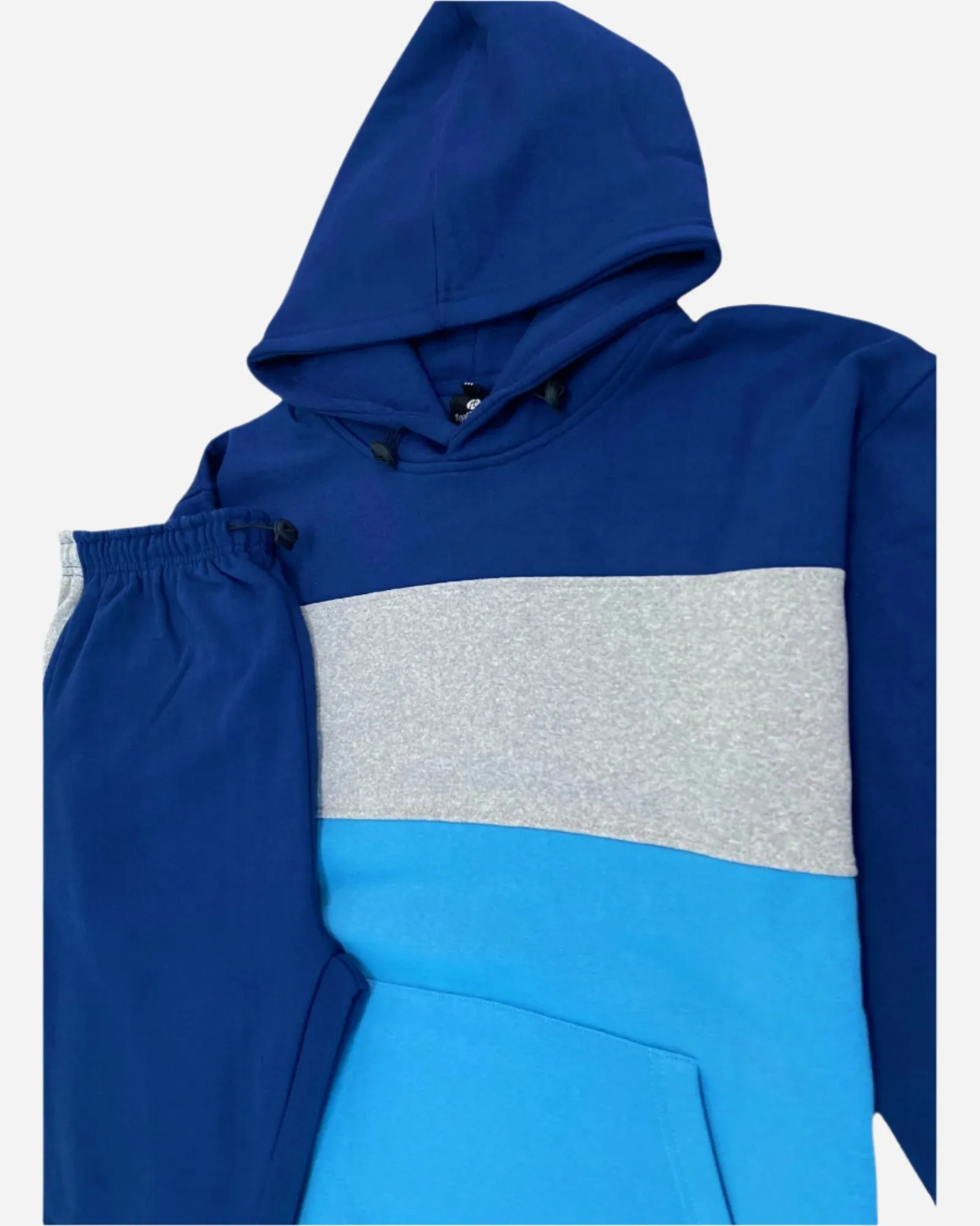 Men’s 2-piece Heavy Duty & matching Sweatpants Pullover Hoodie suit with stand
