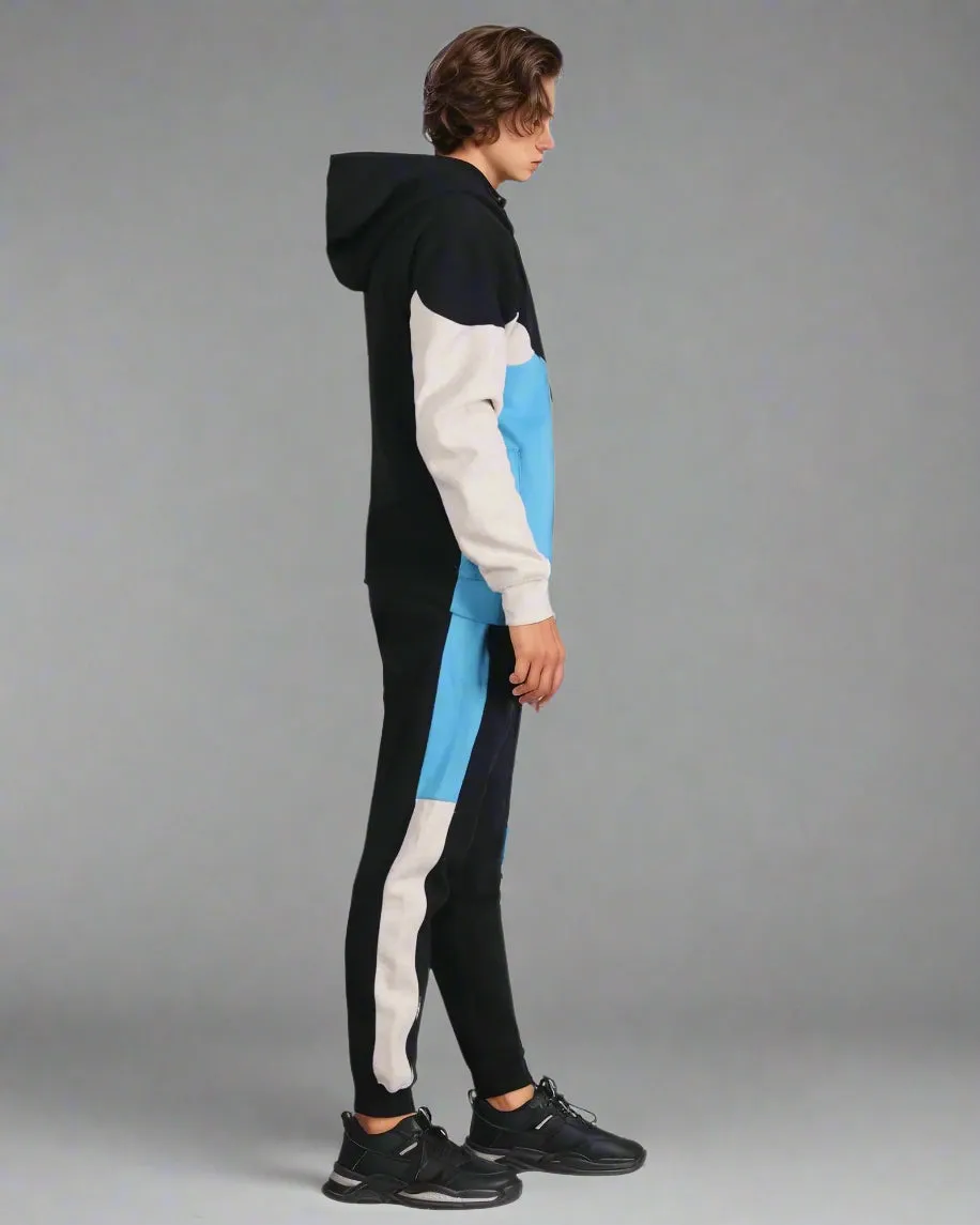 Men’s 2-Piece Quarter Zip Resilience Fleece Hoodie Sweatsuit