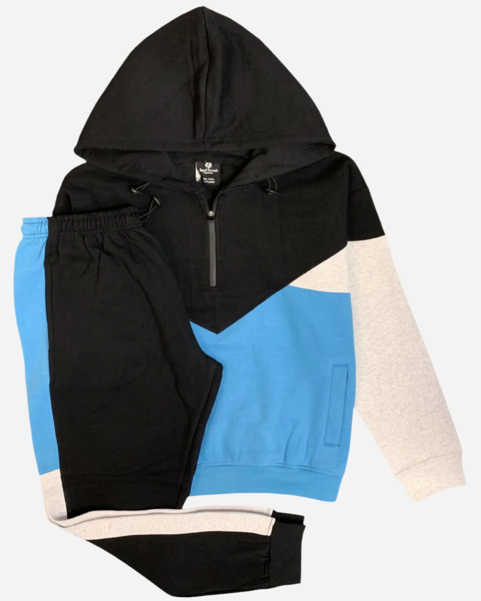 Men’s 2-Piece Quarter Zip Resilience Fleece Hoodie Sweatsuit