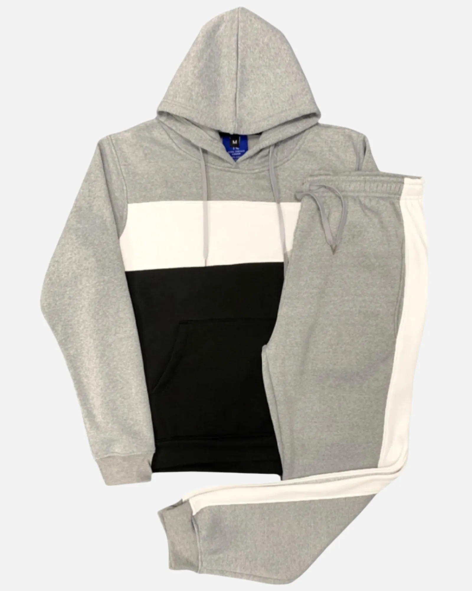 Men’s 2-piece Winter Fleece Sweatsuit Pullover Hoodie & Jogger Sweatpants