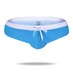 Men's Beach Board Pouch Swimsuit Brief   with Zipper Pockets