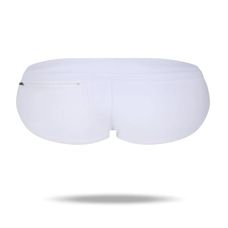 Men's Beach Board Pouch Swimsuit Brief   with Zipper Pockets