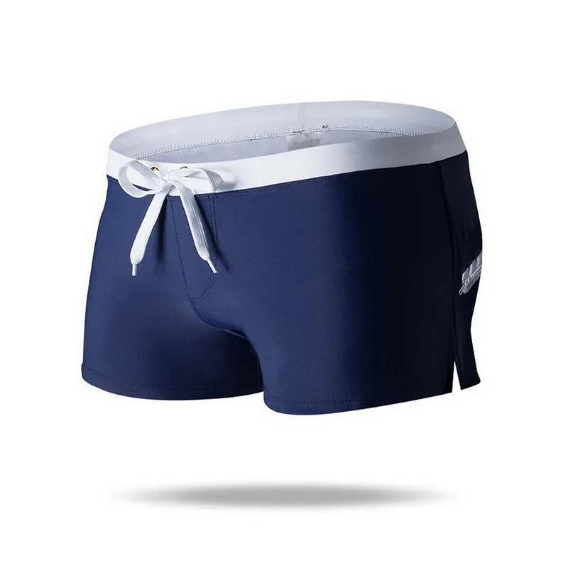 Men's Beach Board Shorts Swimwear   with Zipper Pockets