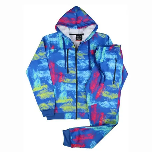 Men's Jogger Tech Suit Fleece Sweatsuit S M L XL 2X 3X 4X 5X Running Gym Jogging