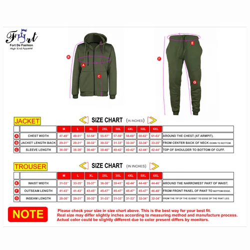 Men's Jogger Tech Suit Fleece Sweatsuit S M L XL 2X 3X 4X 5X Running Gym Jogging