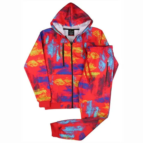 Men's Jogger Tech Suit Fleece Sweatsuit S M L XL 2X 3X 4X 5X Running Gym Jogging