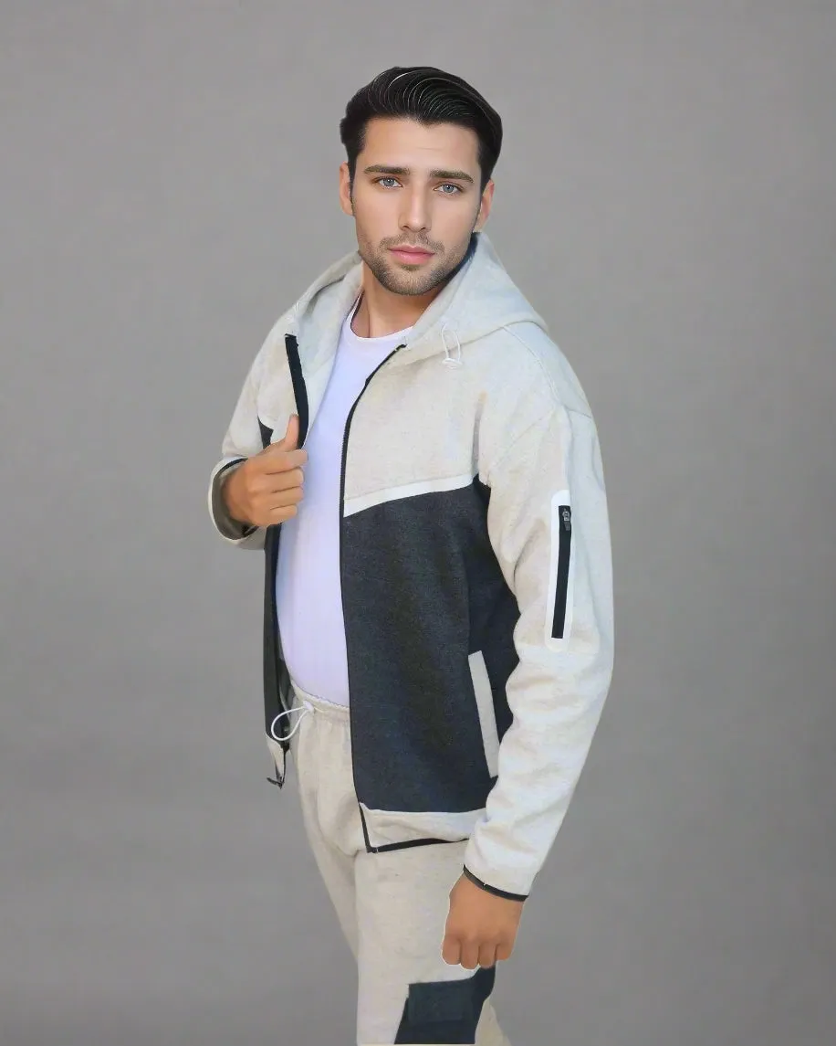 Men’s Sweatsuit Tech Fleece Heavy Duty Sweatpants & Sweat Jacket