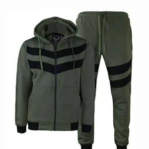 MEN'S TRIPLED FASHION WARM JOGGER FLEECE SWEATSUIT  W/DRAWSTRINGS  UPTO 5XL