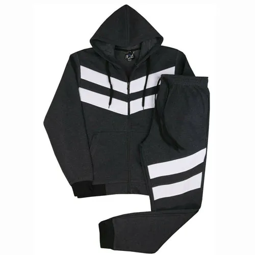 MEN'S TRIPLED FASHION WARM JOGGER FLEECE SWEATSUIT  W/DRAWSTRINGS  UPTO 5XL