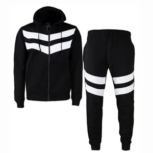 MEN'S TRIPLED FASHION WARM JOGGER FLEECE SWEATSUIT  W/DRAWSTRINGS  UPTO 5XL