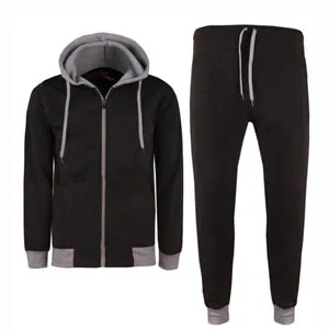 MEN'S WINTER WARM JACKET TOP & BOTTOM COTTON TEXTURE SUITS SML UPTO 4XL