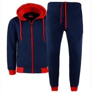 MEN'S WINTER WARM JACKET TOP & BOTTOM COTTON TEXTURE SUITS SML UPTO 4XL