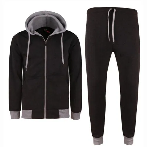 MEN'S WINTER WARM JACKET TOP & BOTTOM COTTON TEXTURE SUITS SML UPTO 4XL