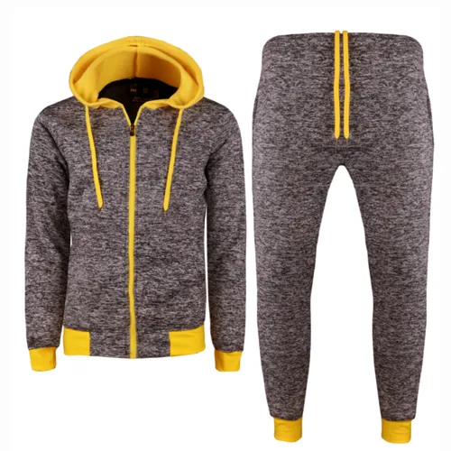MEN'S WINTER WARM JACKET TOP & BOTTOM COTTON TEXTURE SUITS SML UPTO 4XL