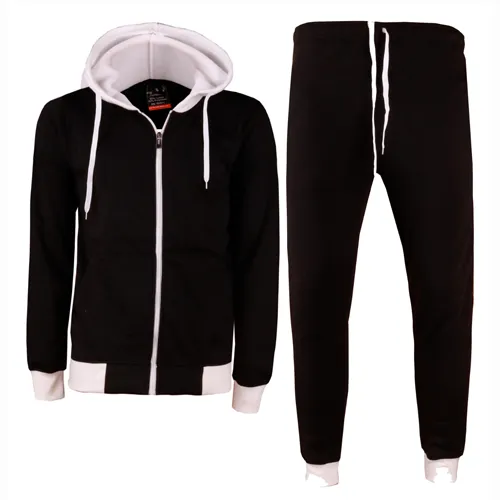 MEN'S WINTER WARM JACKET TOP & BOTTOM COTTON TEXTURE SUITS SML UPTO 4XL