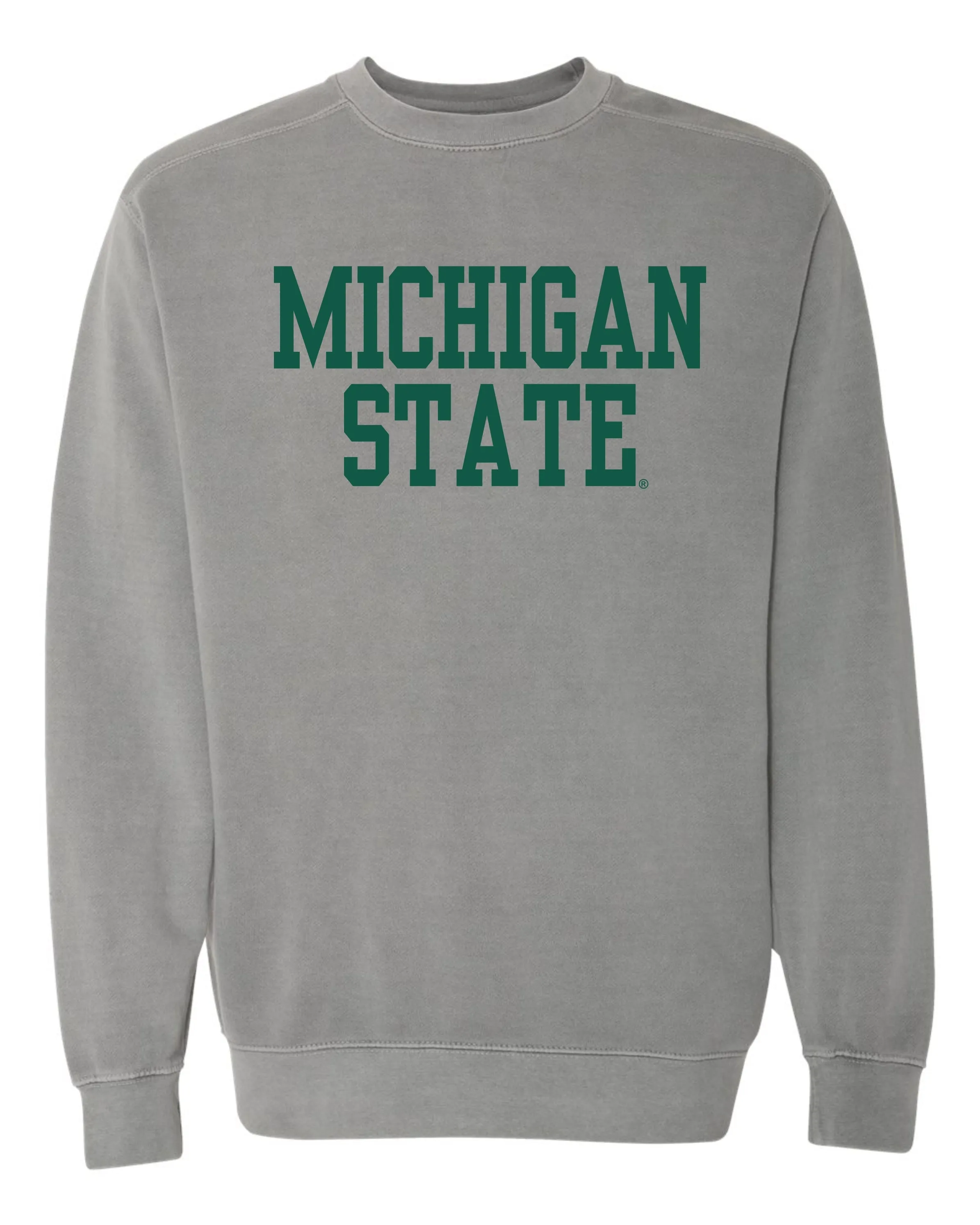 Michigan State University Spartans Comfort Colors Crewneck Sweatshirt