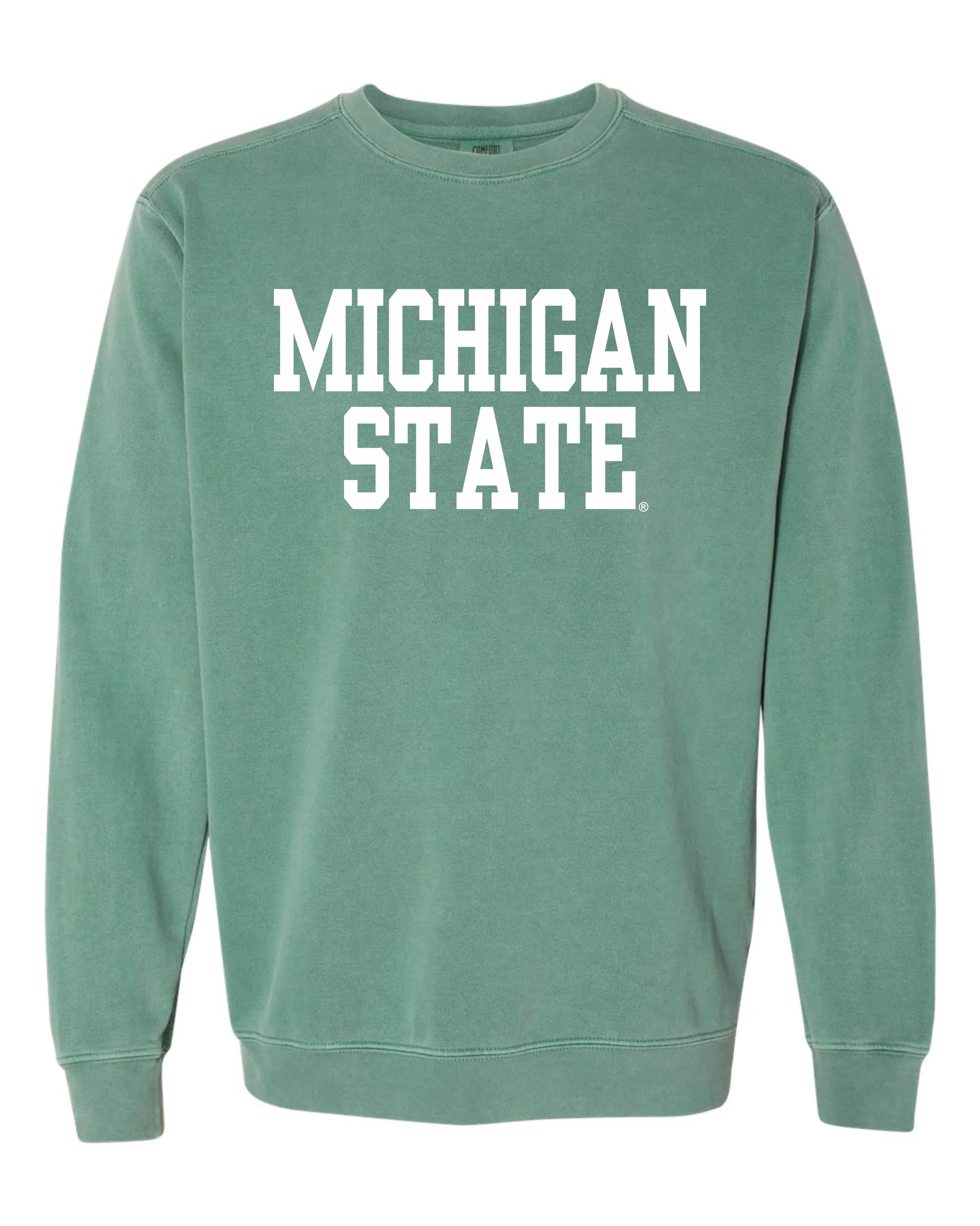 Michigan State University Spartans Comfort Colors Crewneck Sweatshirt