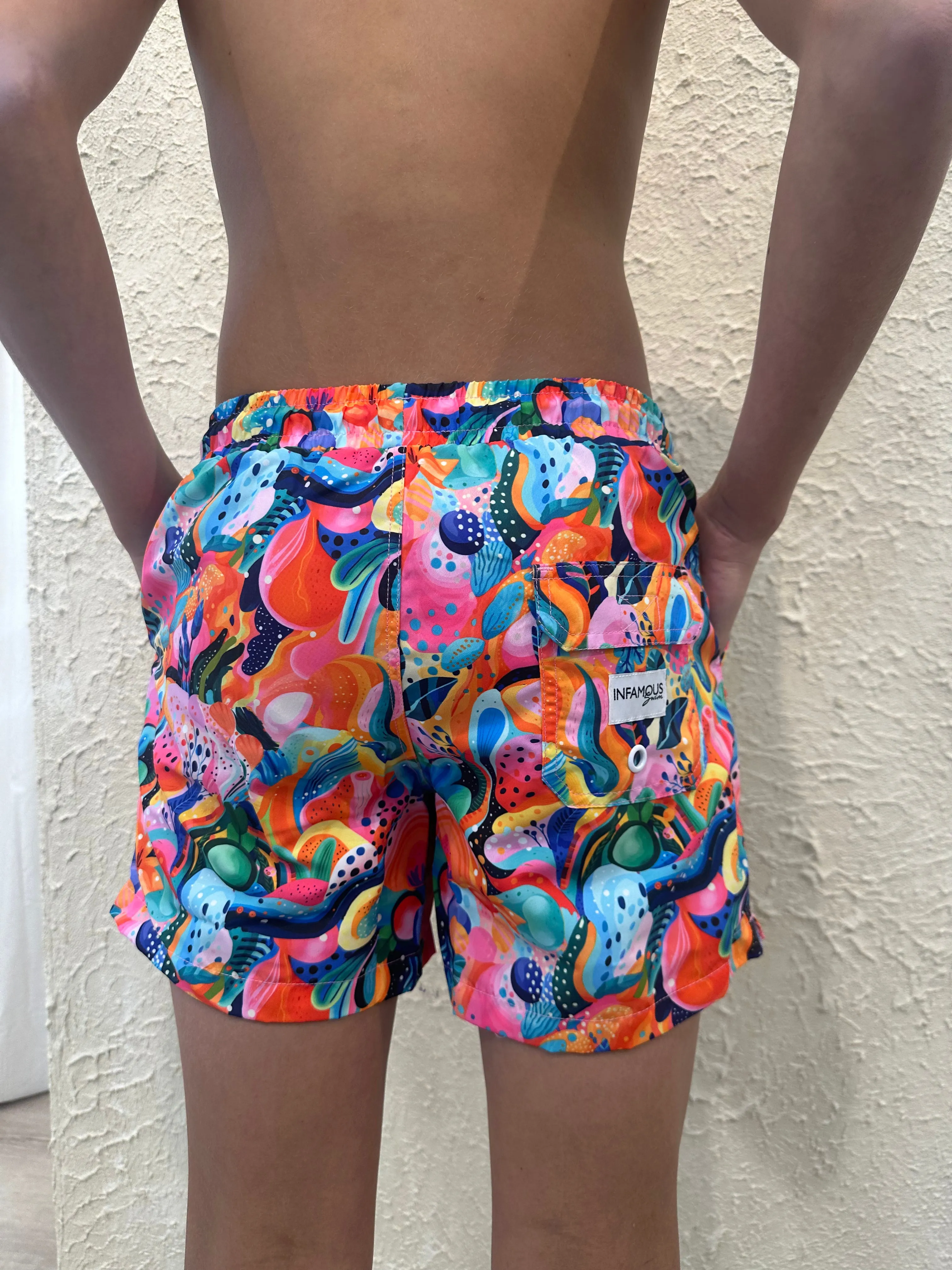 Mini Hank Board Shorts - Fruity Seabed