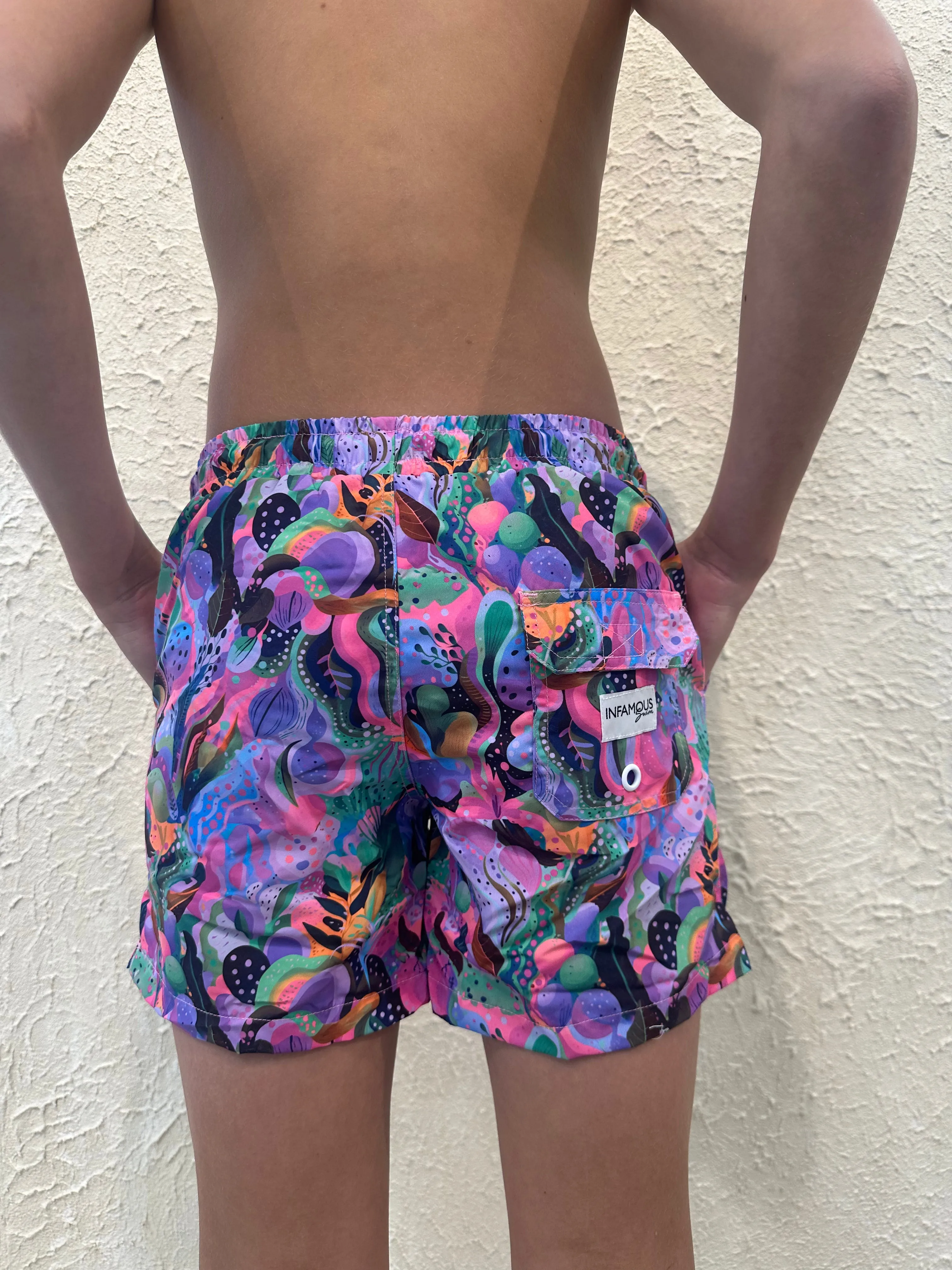 Mini Hank Board Shorts - Marine Fiesta