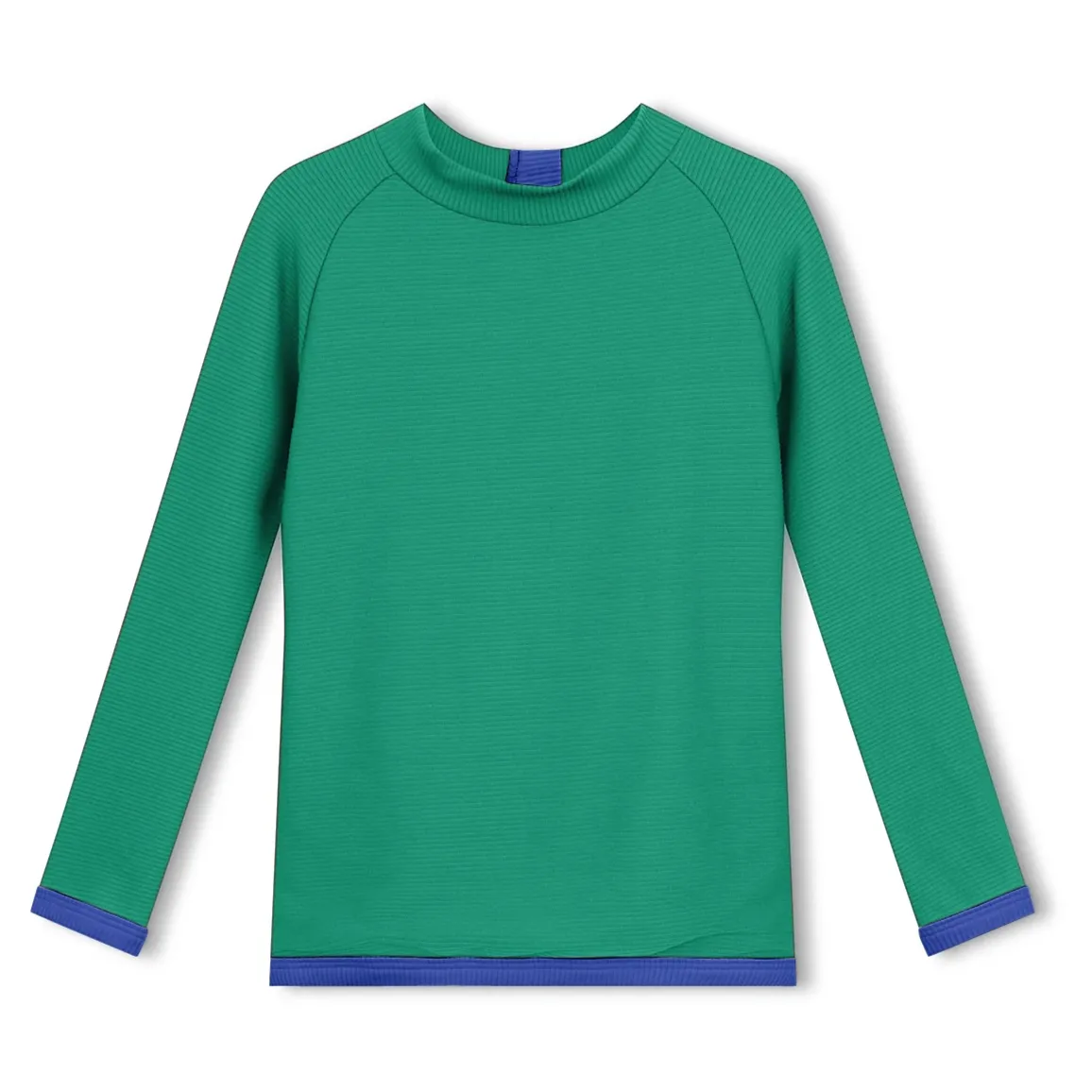 Mini Rib L/Slv Rashie Top - Emerald