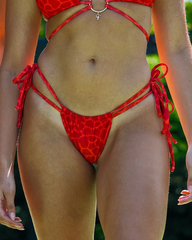 Mirage Bikini Bottom - Red