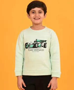 MONACO CAR FLEECE BOYS SWEATSHIRT - AQUA