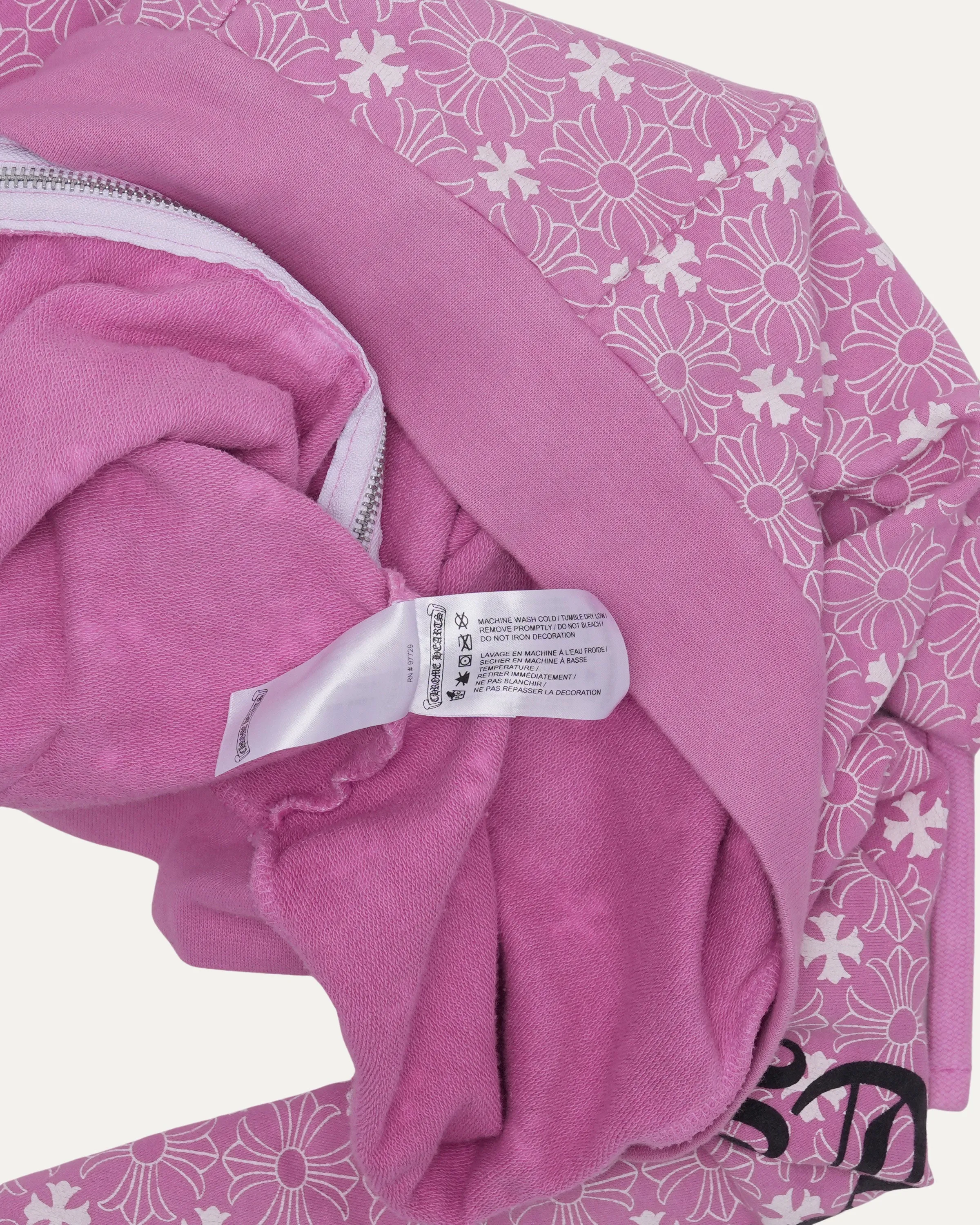 Monogram Zip Up Hoodie