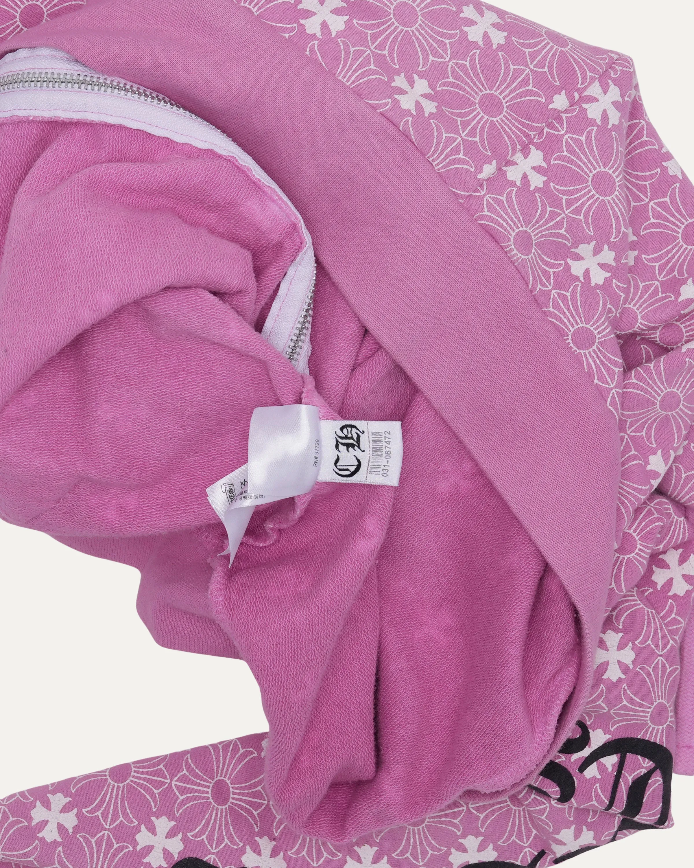 Monogram Zip Up Hoodie