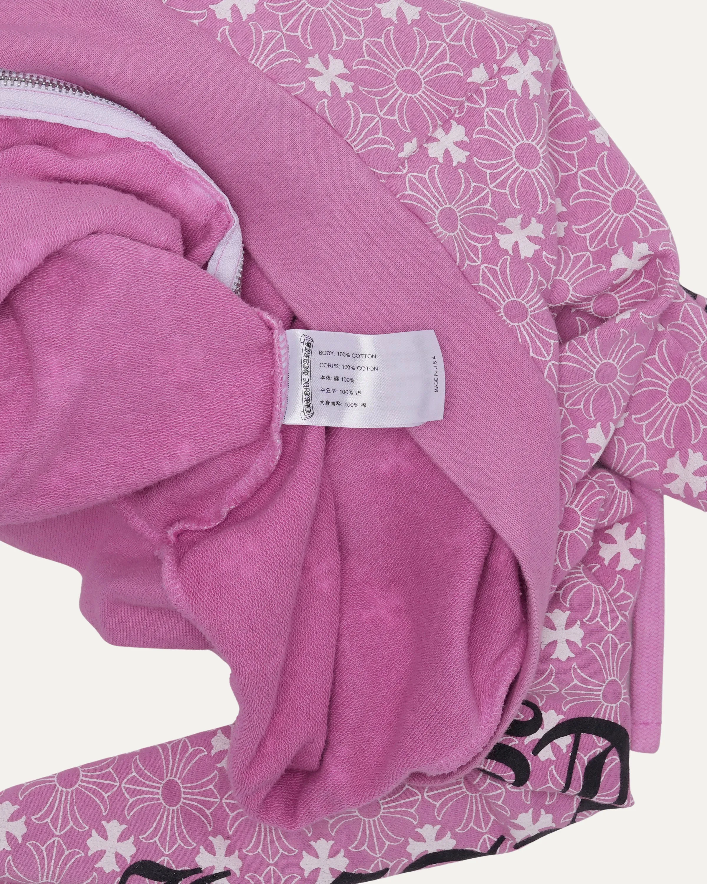 Monogram Zip Up Hoodie