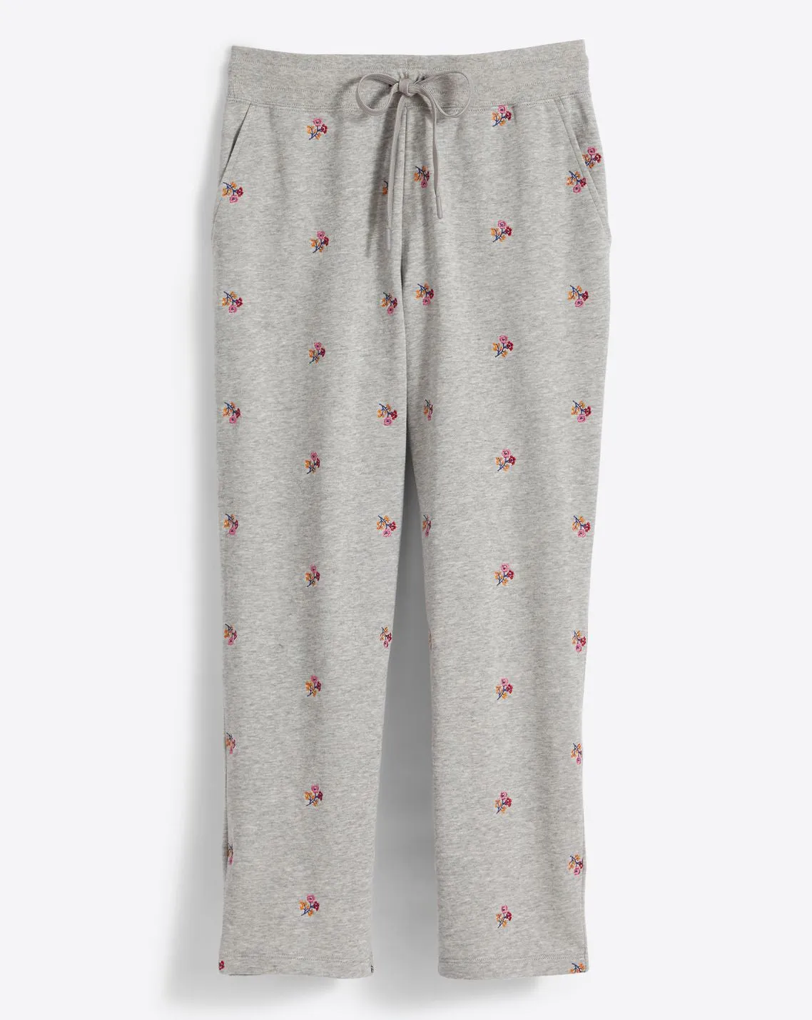 Natalie Sweatpants in Embroidered Viola