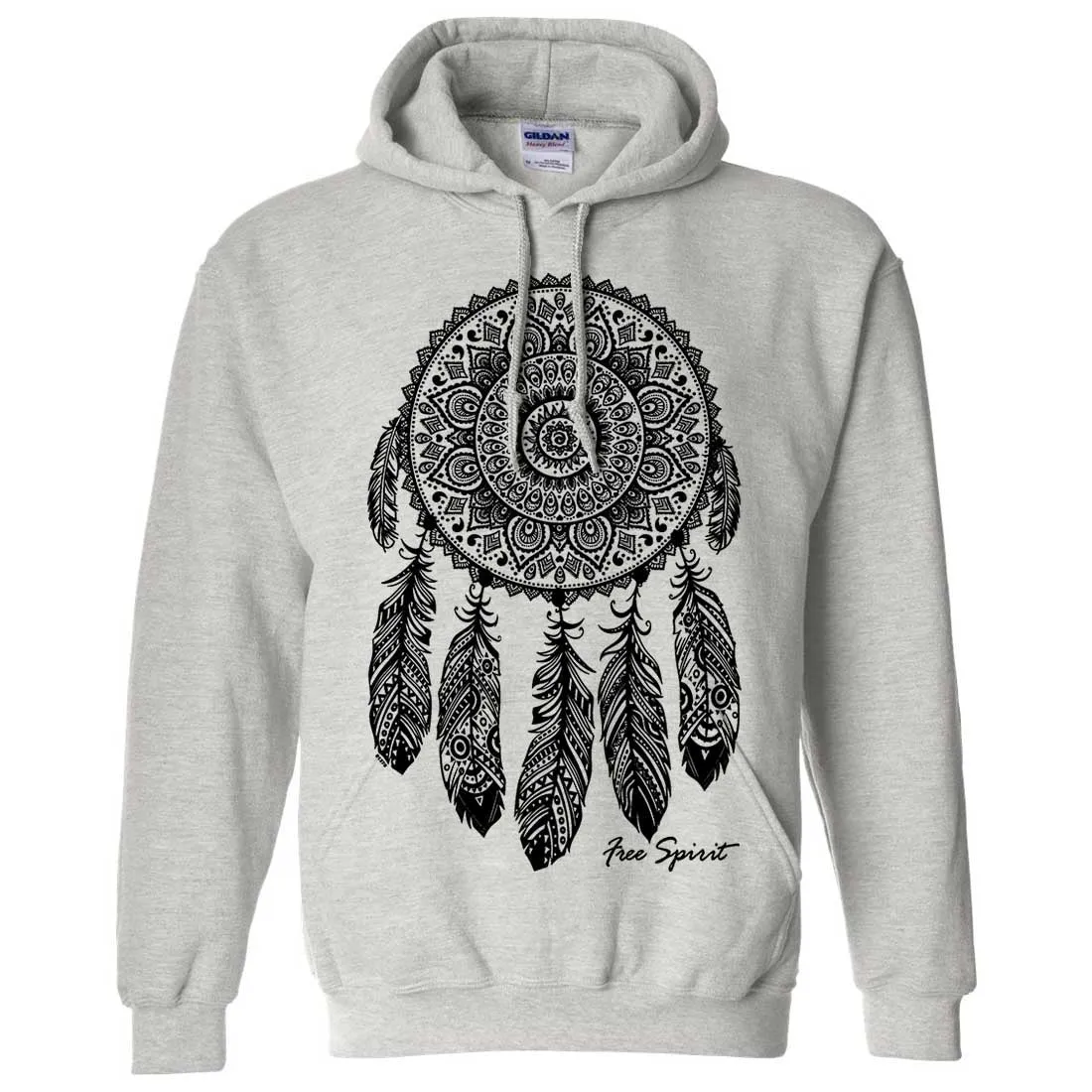 Native American Dreamcatcher Free Spirit Black Sweatshirt Hoodie