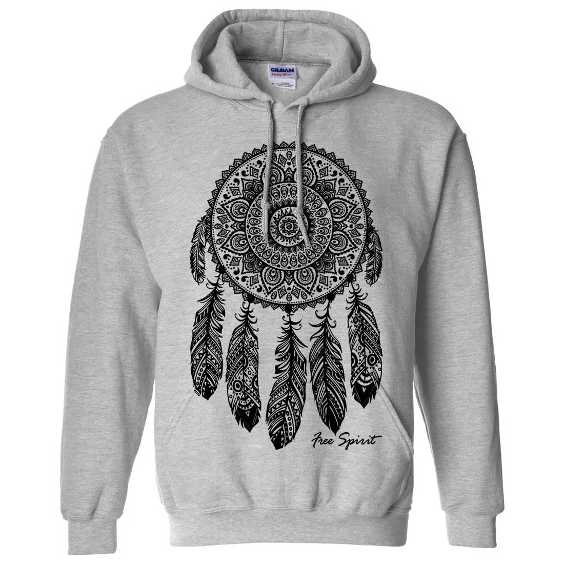 Native American Dreamcatcher Free Spirit Black Sweatshirt Hoodie