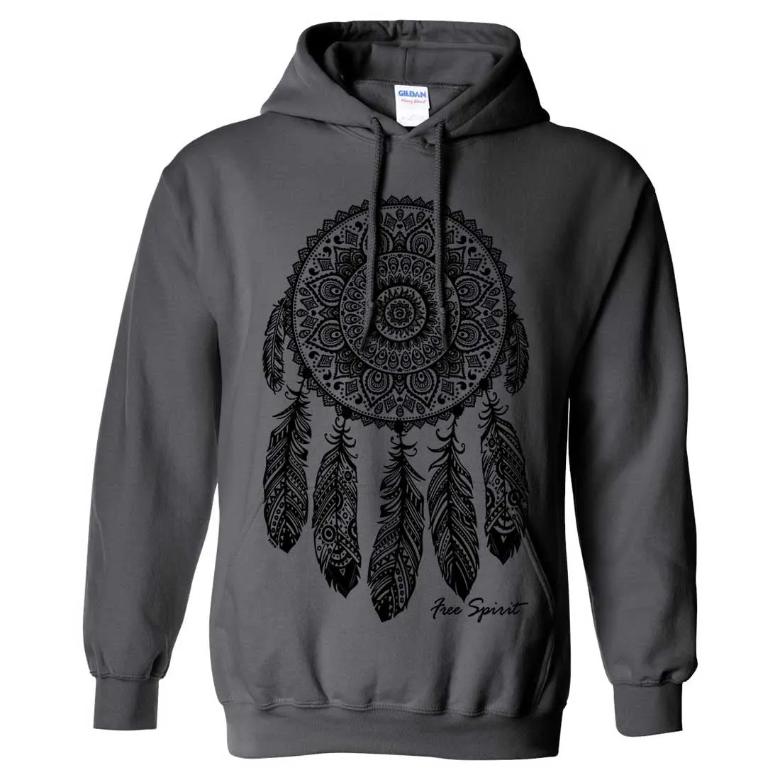 Native American Dreamcatcher Free Spirit Black Sweatshirt Hoodie