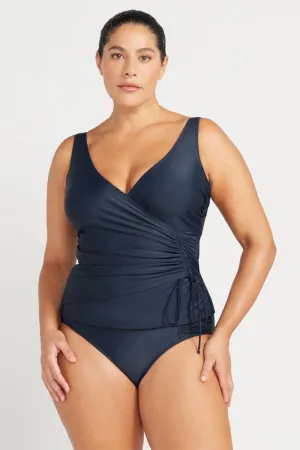 Navy Hues Rembrant Tankini Top