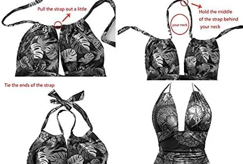 NEW EastElegant Maternity Swimsuits One Piece V-Neck Pregnancy Swimwear Halter Maternity One-Piece, Purple, Sz L