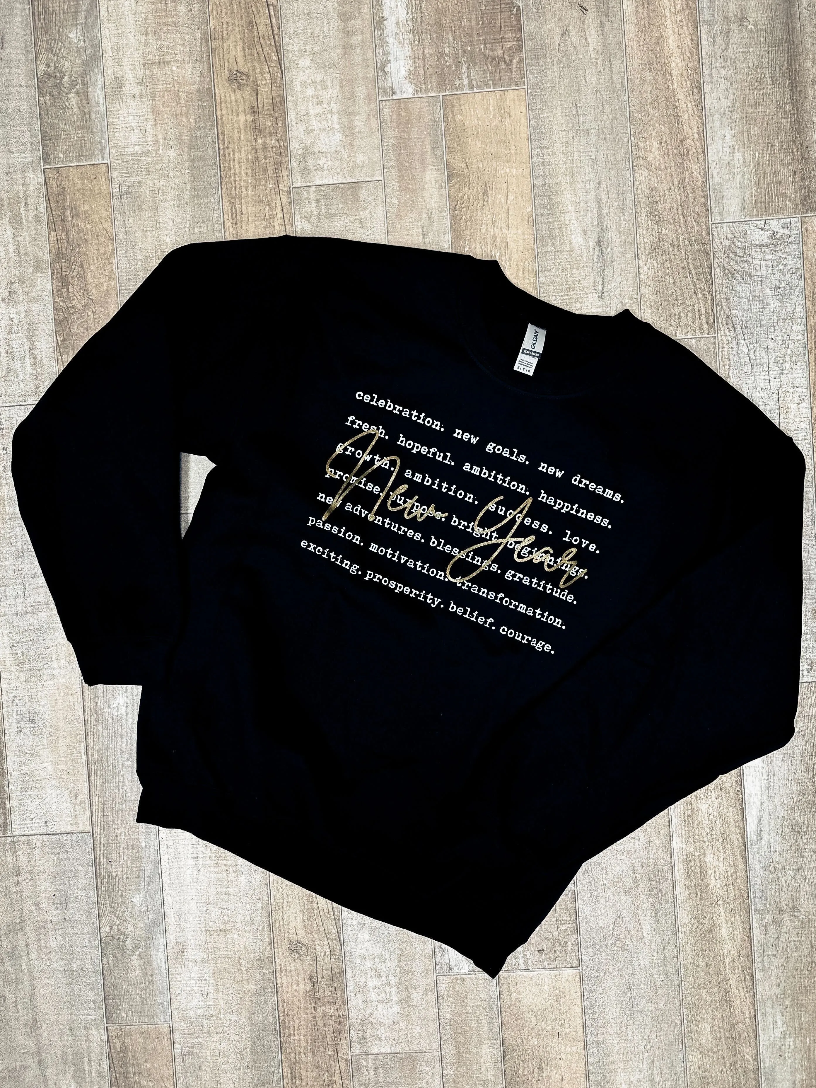 'New Year' Inspiration Fleece Sweatshirt