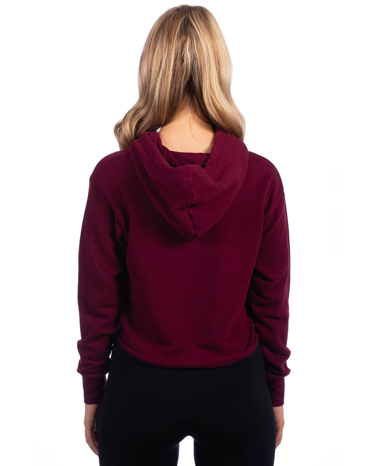 Next Level Apparel Ladies Cropped Pullover Hooded Sweatshirt