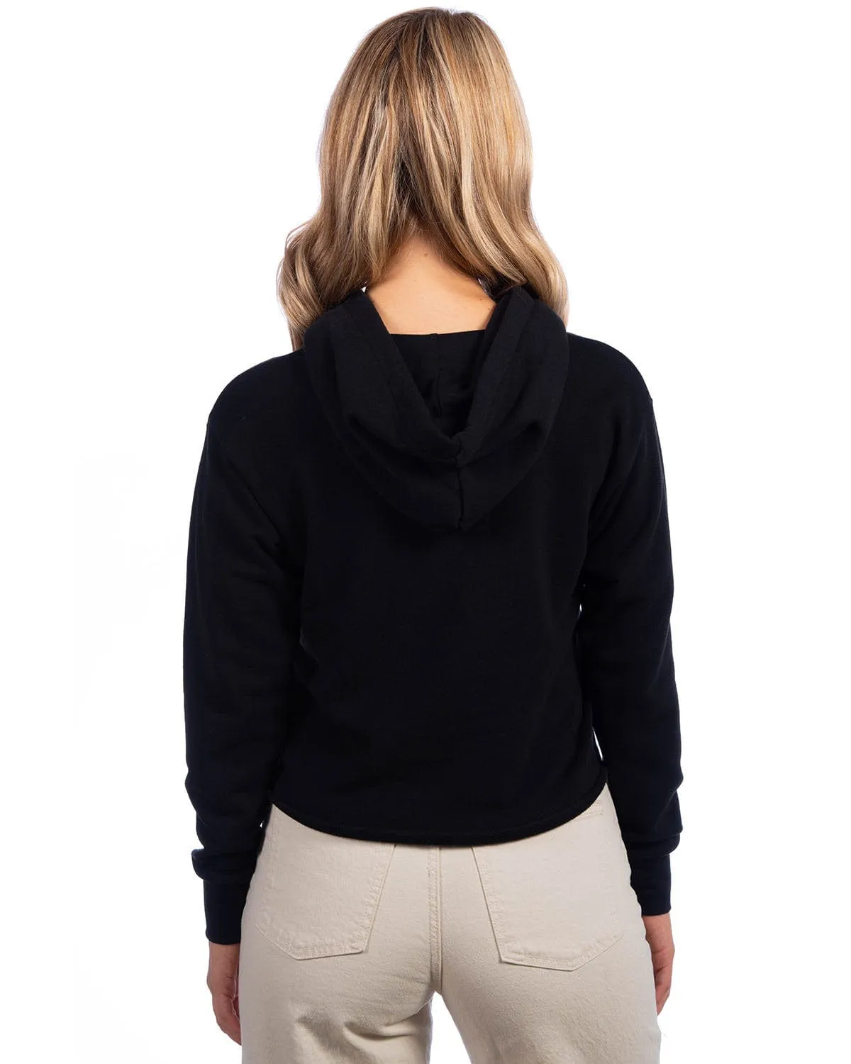 Next Level Apparel Ladies Cropped Pullover Hooded Sweatshirt