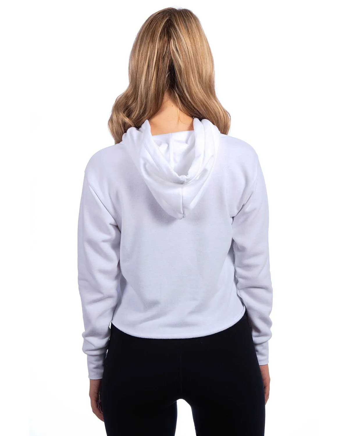Next Level Apparel Ladies Cropped Pullover Hooded Sweatshirt