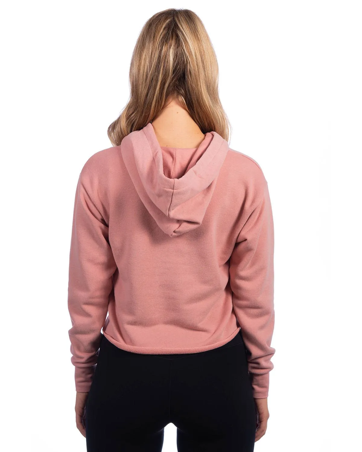 Next Level Apparel Ladies Cropped Pullover Hooded Sweatshirt