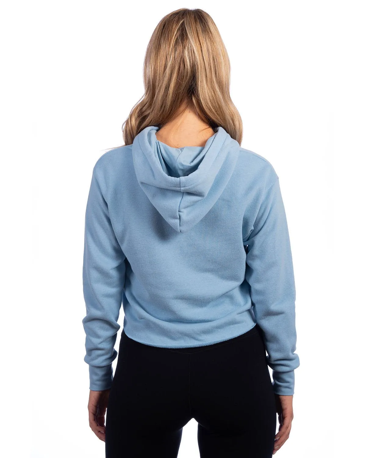 Next Level Apparel Ladies Cropped Pullover Hooded Sweatshirt