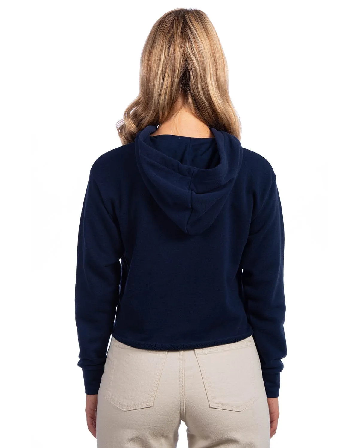 Next Level Apparel Ladies Cropped Pullover Hooded Sweatshirt